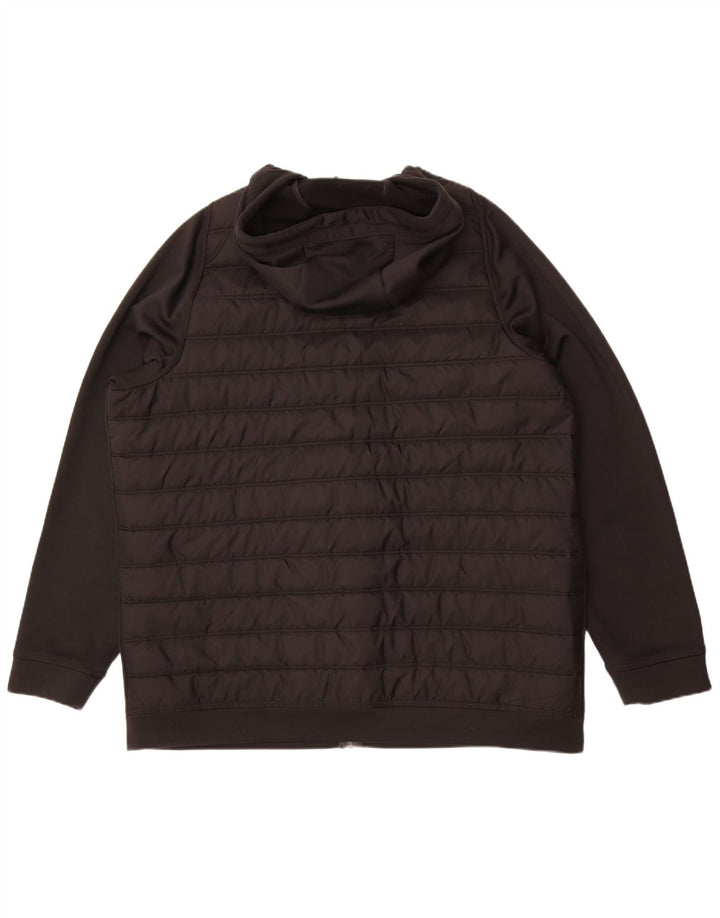Jachetă căptușită cu glugă Nike pentru bărbați UK 42 XL Nylon negru