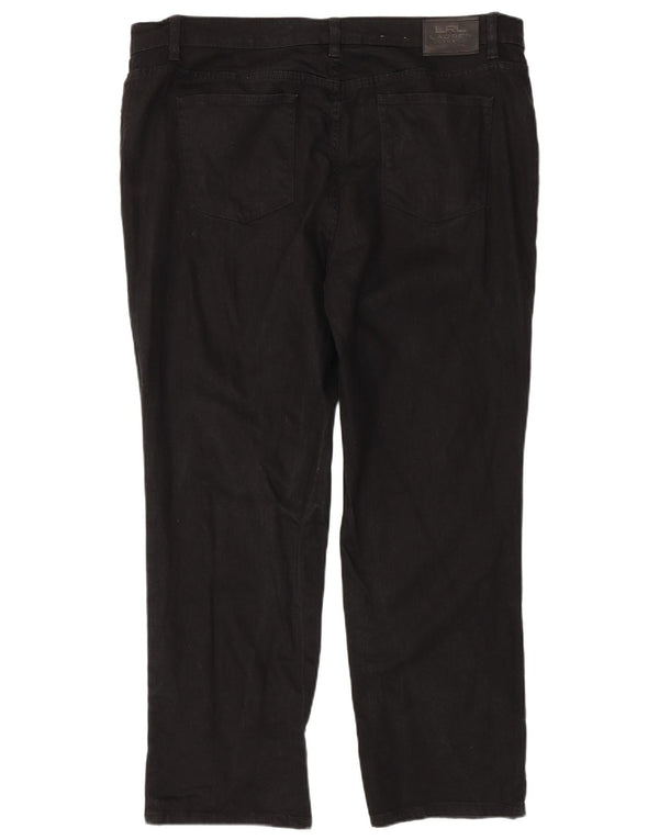 Blugi drepti pentru femei Ralph Lauren US 18 2XL W40 L29 bumbac negru