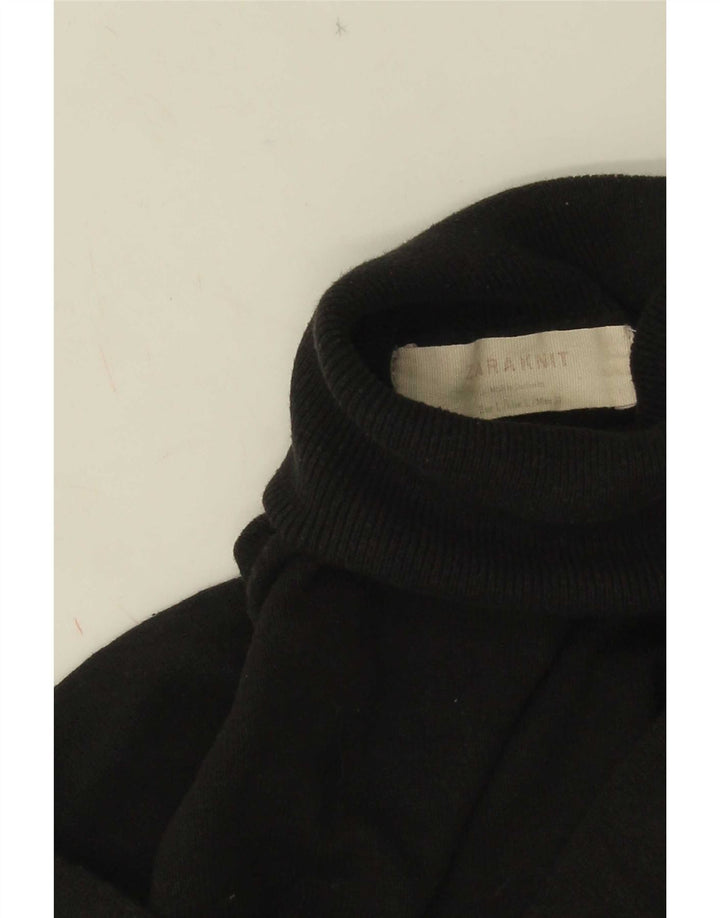 Pulover pentru femei cu gât rulat Zara UK 14 mare negru
