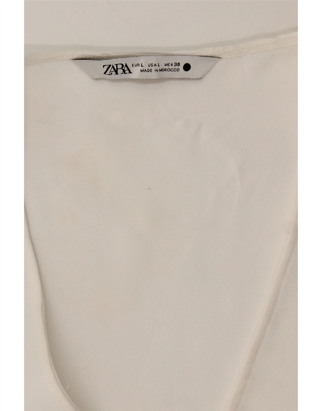 Bluză cu mânecă lungă pentru femei Zara UK 16 Large White