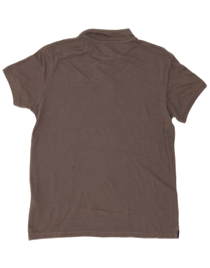 TIMBERLAND Mens Polo Shirt Medium Grey Cotton