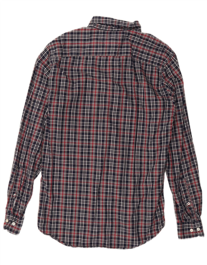 Cămașă pentru bărbați TOMMY HILFIGER, bumbac cu carouri, albastru bleumarin mediu