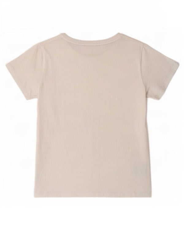 Tricou cu grafic Liu Jo pentru femei Top UK 6 XS Bumbac alb