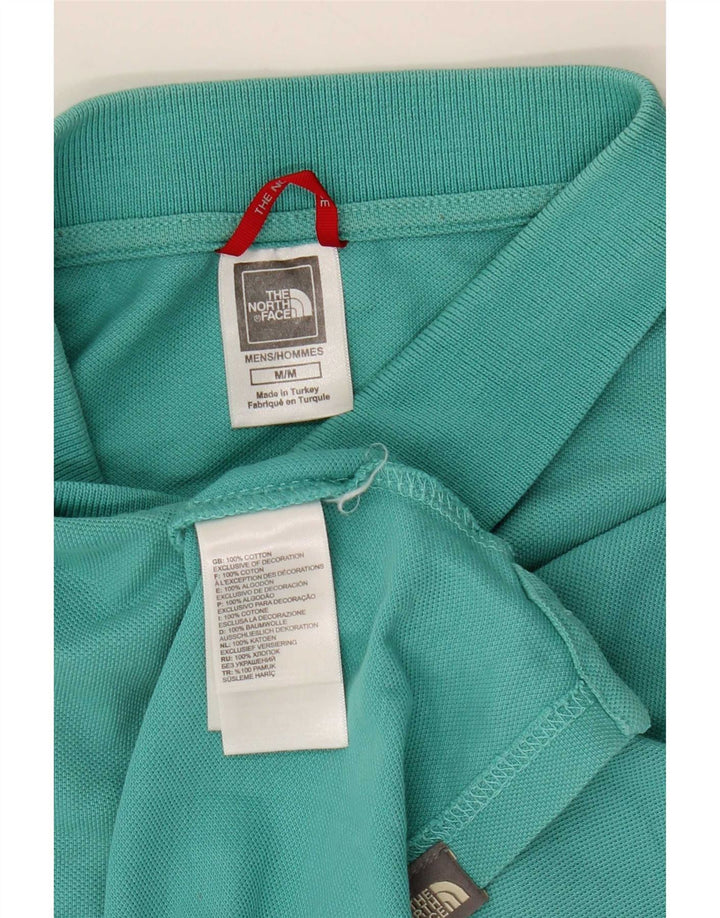Tricou polo pentru bărbați The North Face, bumbac turcoaz mediu