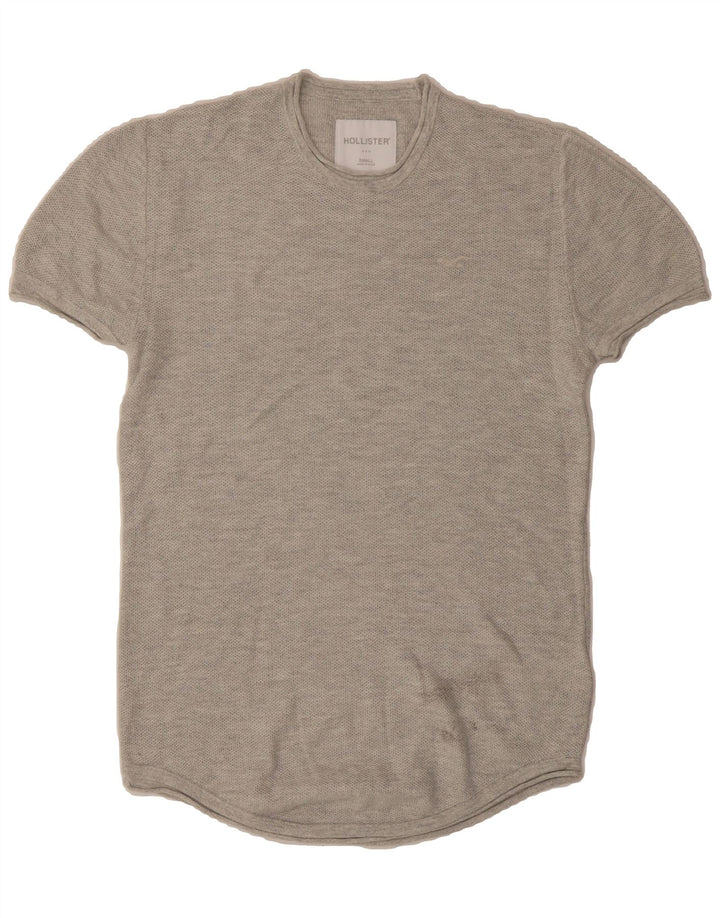 HOLLISTER Mens T-Shirt Top Small Grey Cotton Vintage Hollister and Second-Hand Hollister from Messina Hembry 