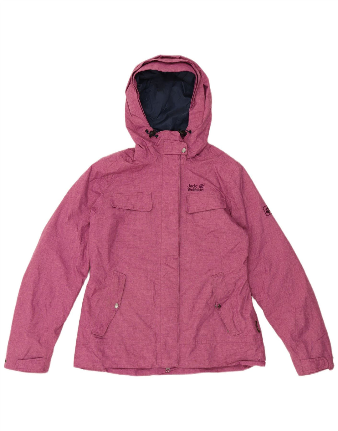 Jack Wolfskin jachetă de vânt pentru femei cu glugă, UK 12/14, roz mediu