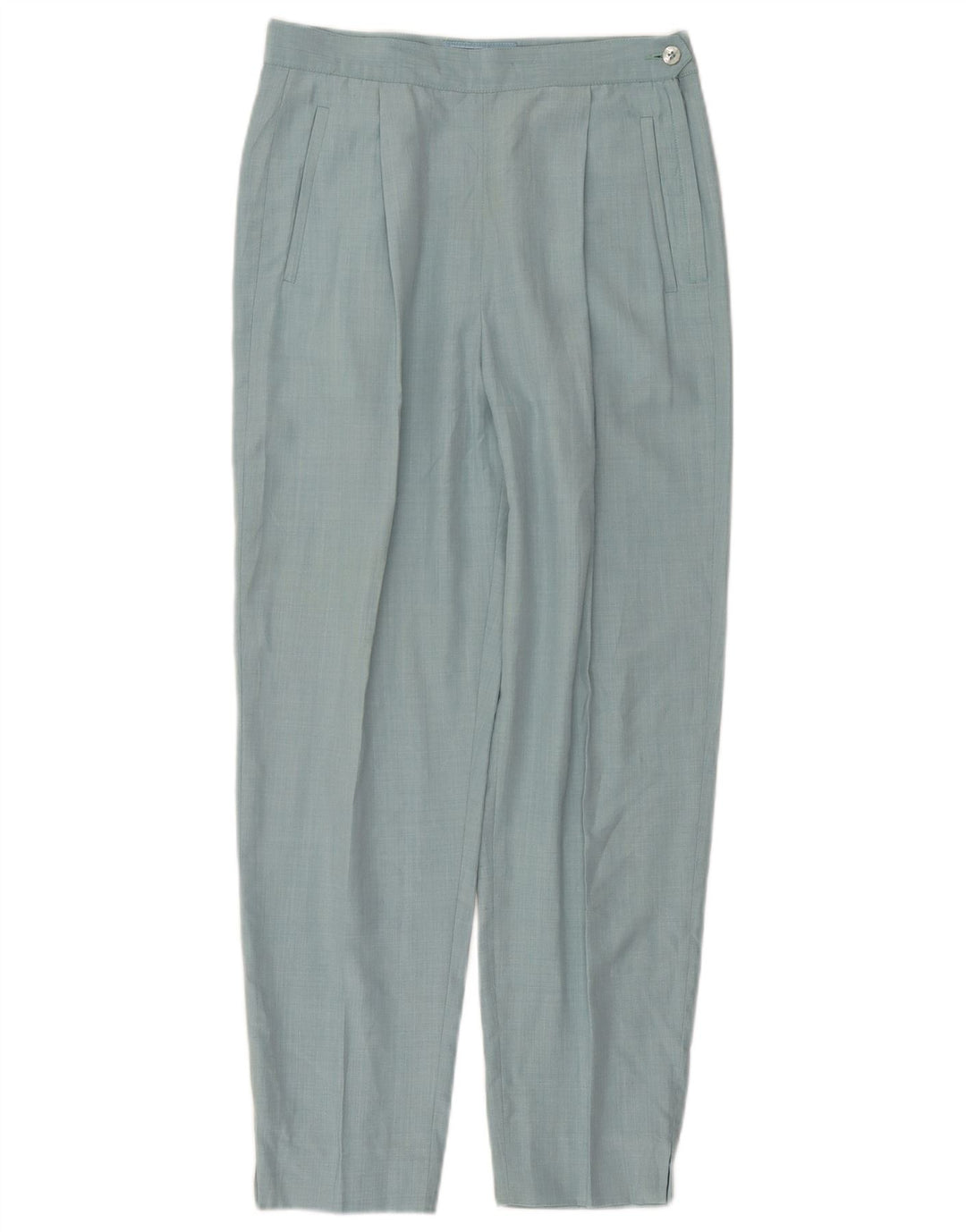 Belfe & Belfe Pantaloni de costum conici pentru femei IT 44 Medium W28 L27 Blue Rayon
