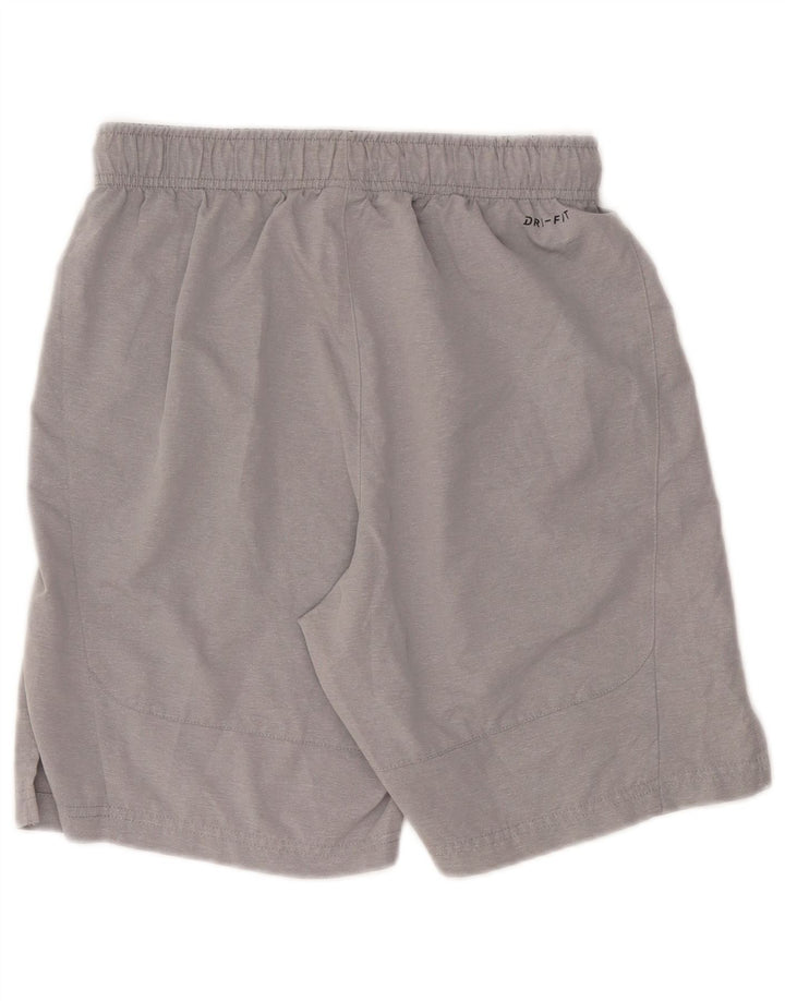 Pantaloni scurti sport NIKE Dri Fit pentru bărbați, poliester mici, gri