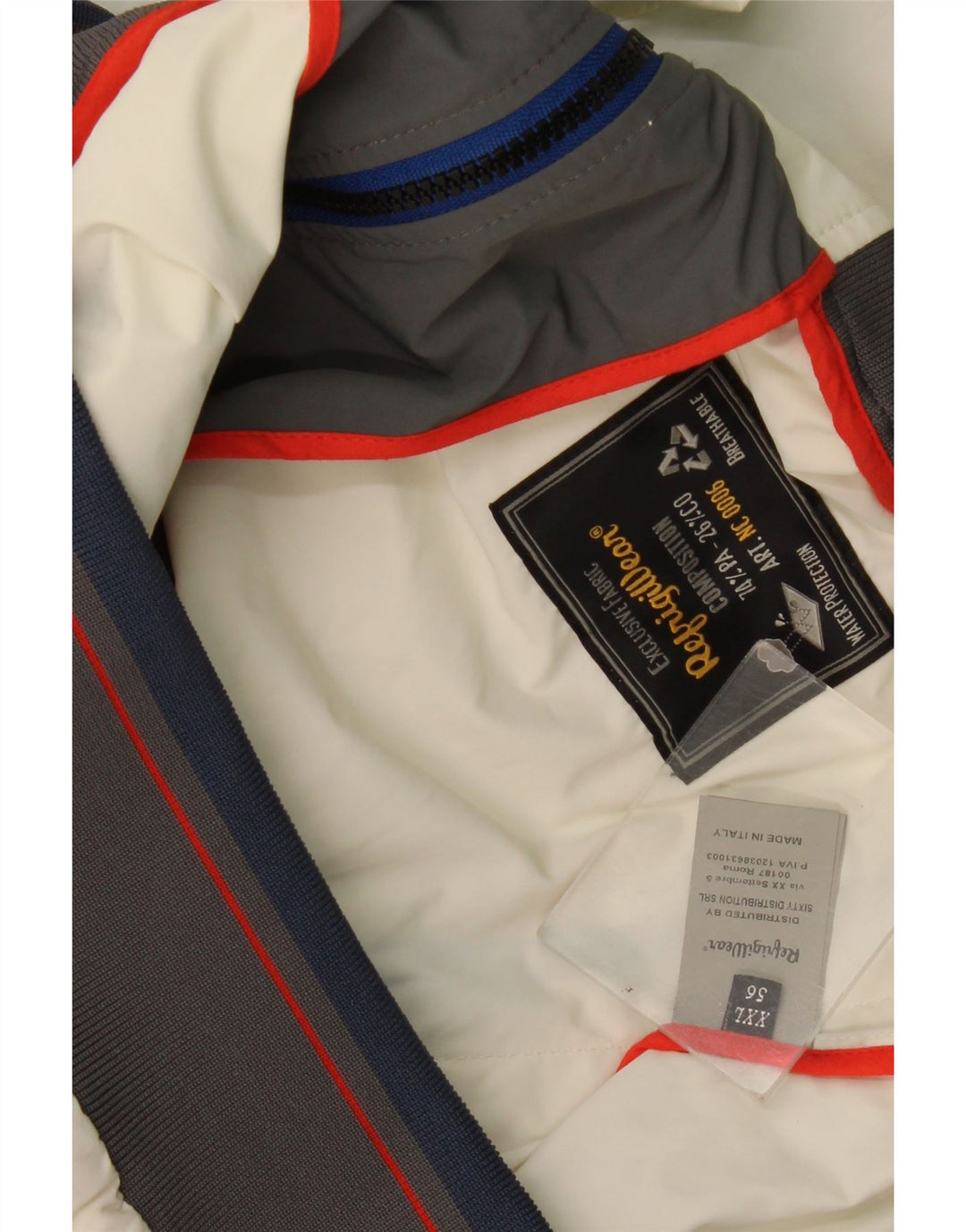 Jachetă Bomber pentru bărbați Refrigiwear Mărimea 56 2XL Poliamidă color bloc alb
