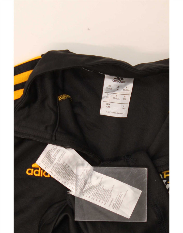 Adidas Climalite Graphic Pullover Trening Top 11-12 Ani Negru