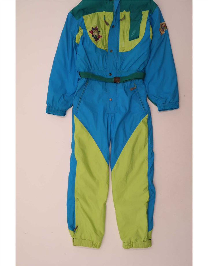 Salopetă de schi Vintage pentru bărbați IT 48 Medium Blue Colorblock Nylon