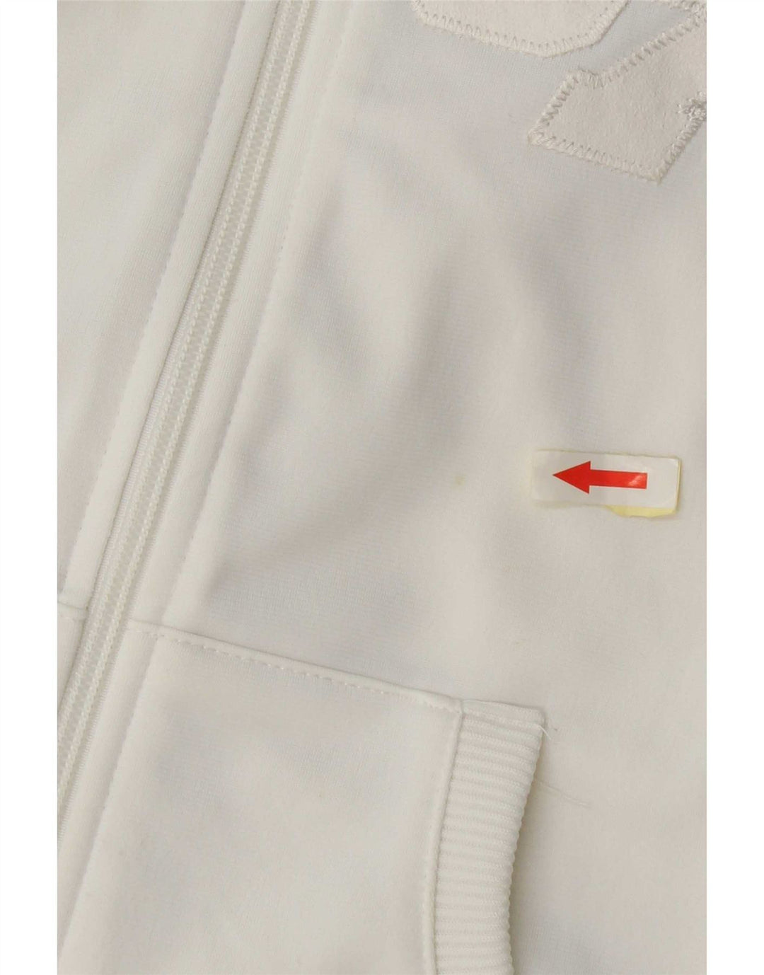 Jachetă de top pentru trening grafic Nike pentru femei UK 8/10, mic, alb, bloc de culoare