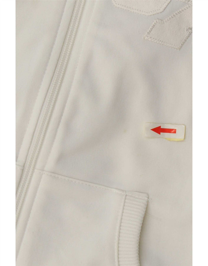 Jachetă de top pentru trening grafic Nike pentru femei UK 8/10, mic, alb, bloc de culoare