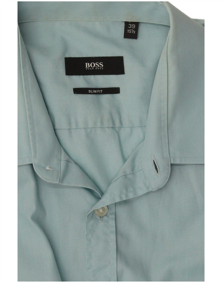 Cămașă pentru bărbați Hugo Boss Slim Fit Mărimea 39 15 1/2 Albastru mediu