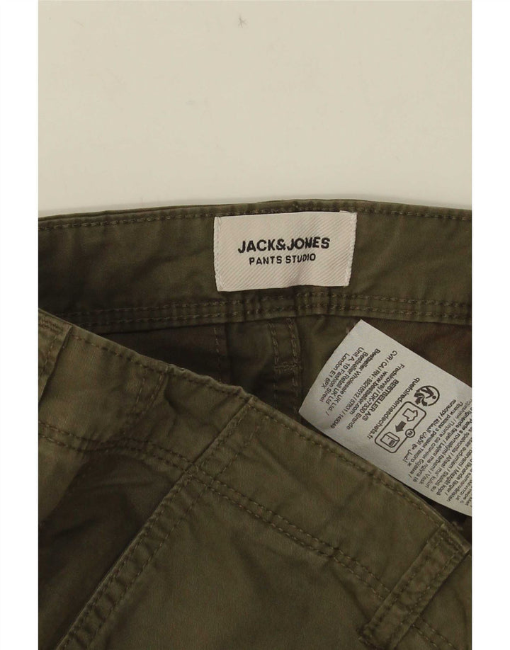 Pantaloni scurti cargo Jack & Jones pentru bărbați, mediu W34, bumbac kaki