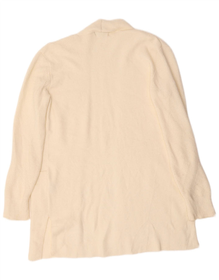 Pulover cardigan cu paragate pentru femei Marks & Spencer UK 12 Medium Off White