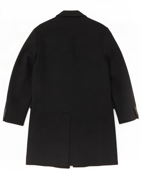 Enrico Coveri Mens Overcoat IT 54 2XL Black Wool