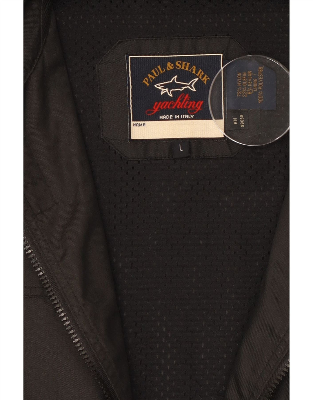 Jachetă pentru bărbați Paul & Shark UK 40, mare, negru, nailon