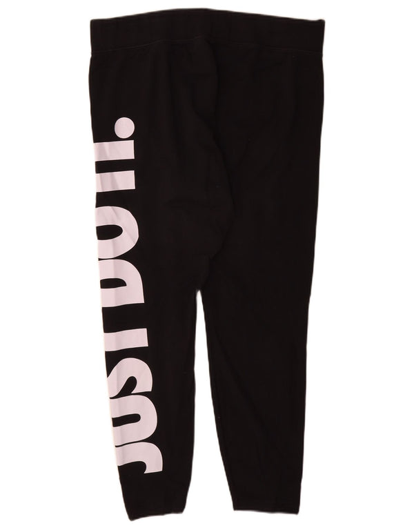 Leggings grafic Nike pentru femei UK 20 2XL bumbac negru