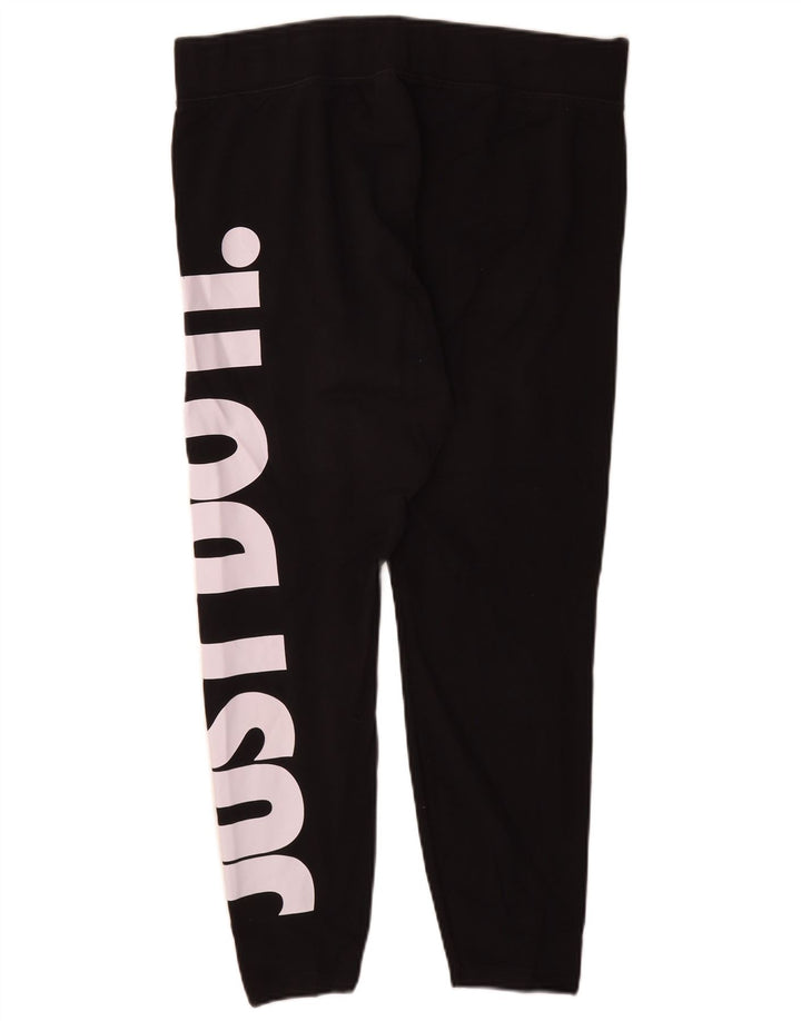 Leggings grafic Nike pentru femei UK 20 2XL bumbac negru