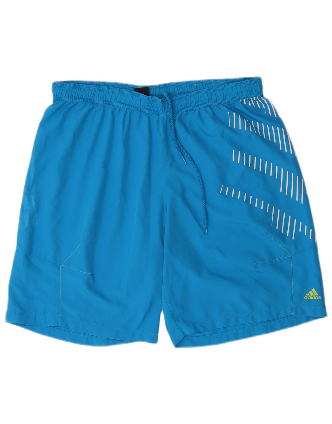 ADIDAS Mens Climalite Graphic Sport Shorts XL  Blue Geometric Polyester