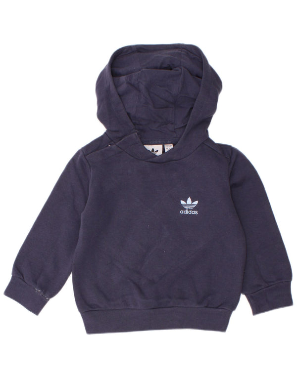 Pulover Adidas Bebeluși Băieți 9-12 Luni Bumbac Bleumarin