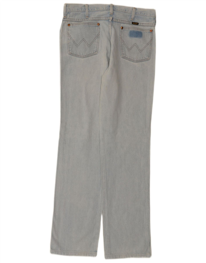 Blugi drepti pentru bărbați Wrangler W33 L34 Bumbac albastru