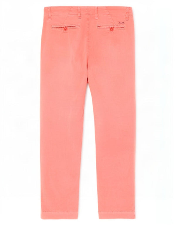 Pantaloni chino crop Gant pentru femei EU 36 Mici L30 L26 Bumbac roz
