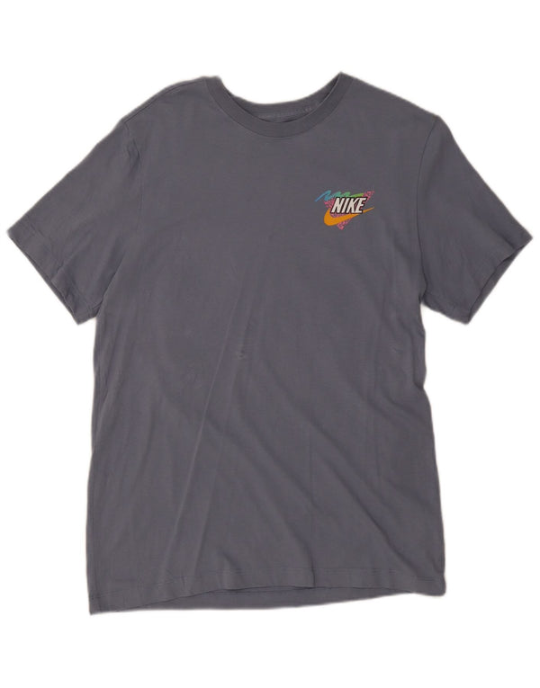 Tricou grafic Nike pentru femei Top UK 14 mare bumbac gri
