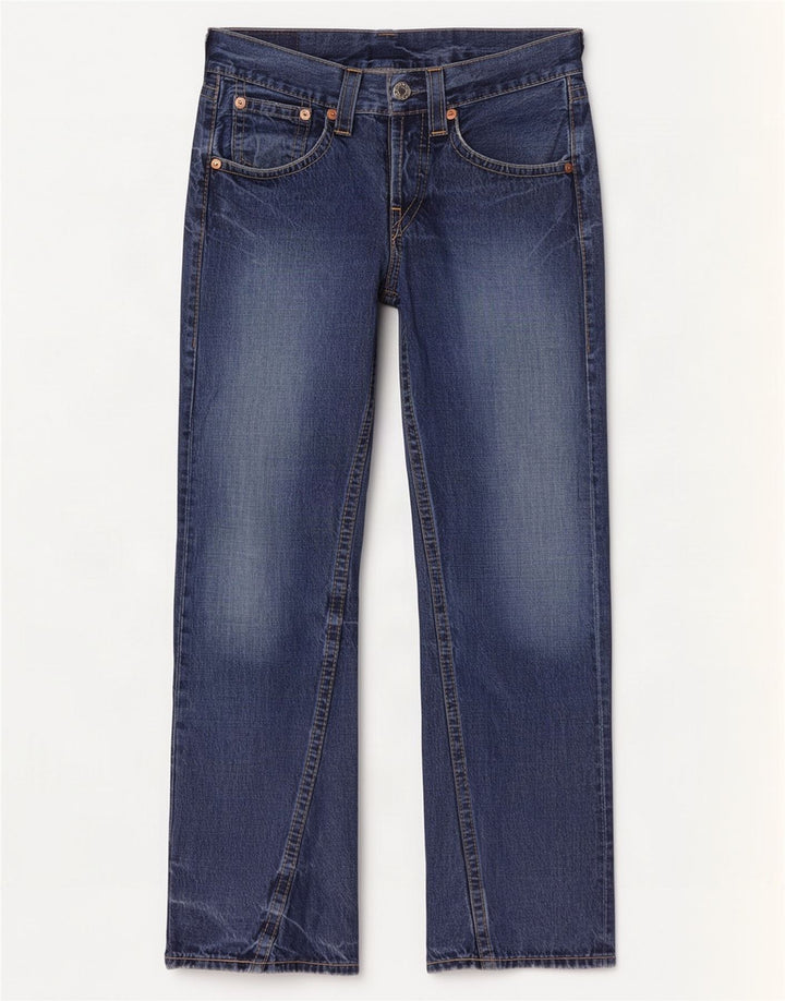 Levi's Mens 907 Bootcut Jeans W30 L34 Blue Cotton