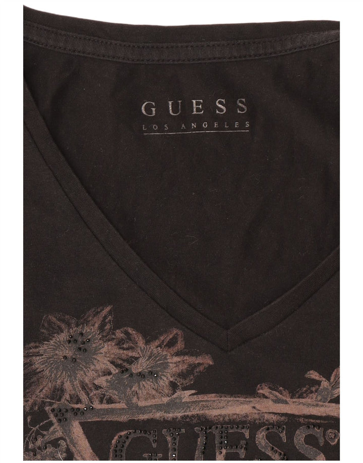Tricou grafic Guess pentru femei Top UK 12 Medium Black