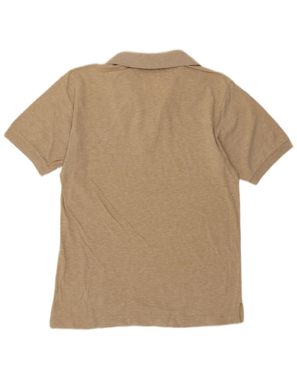 Cămașă polo Sergio Tacchini pentru bărbați, bumbac cu pete, bej mediu