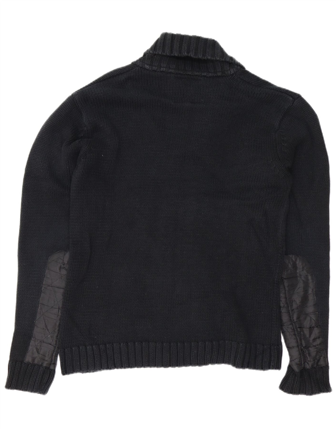 Pulover cardigan pentru bărbați JACK & JONES, bumbac negru mare