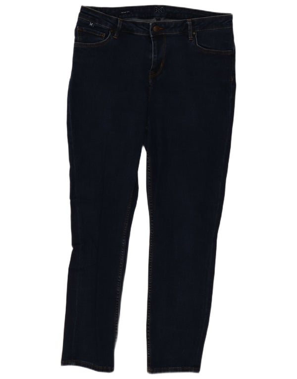 Crew Clothing Blugi skinny pentru femei UK 16 Large W34 L27 Bleumarin Bumbac