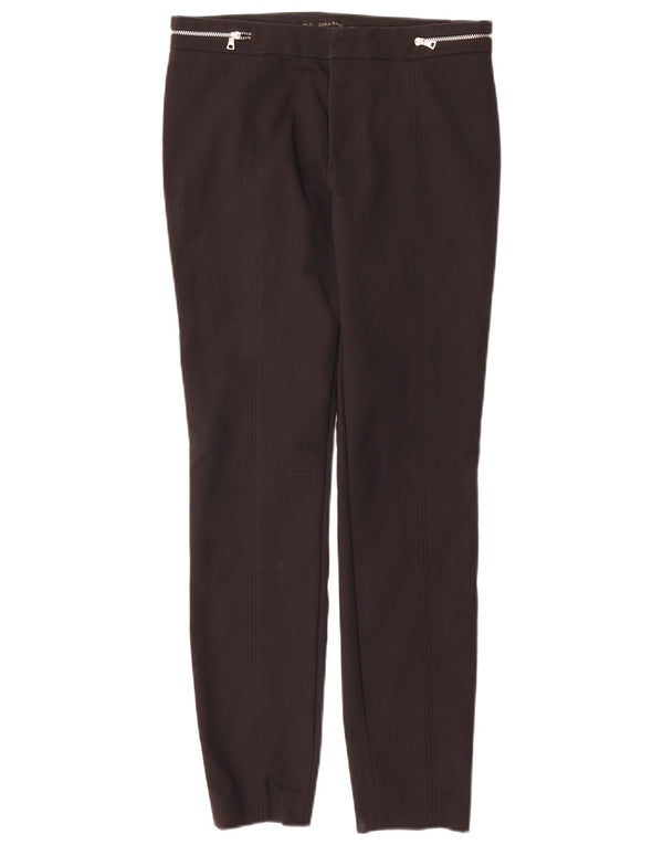 Pantaloni skinny casual pentru femei Zara EU 34 2XS L26 L29 Bumbac negru