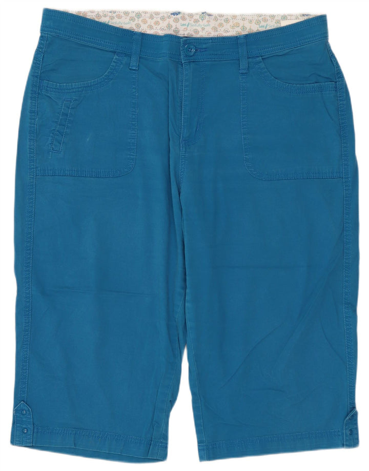 Bermude LEE pentru femei US 16 2XL W36 Bumbac albastru