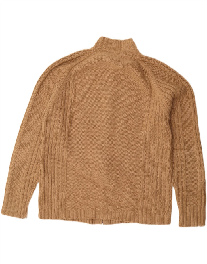 Pulover cardigan pentru bărbați Ted Baker Mărimea 5 XL Lână de miel bej