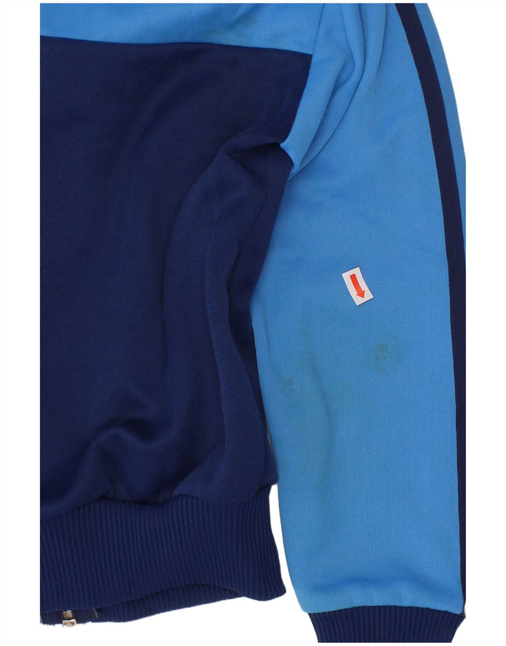 Jachetă de trening pentru băieți ADIDAS 9-10 ani, albastru bleumarin, color block