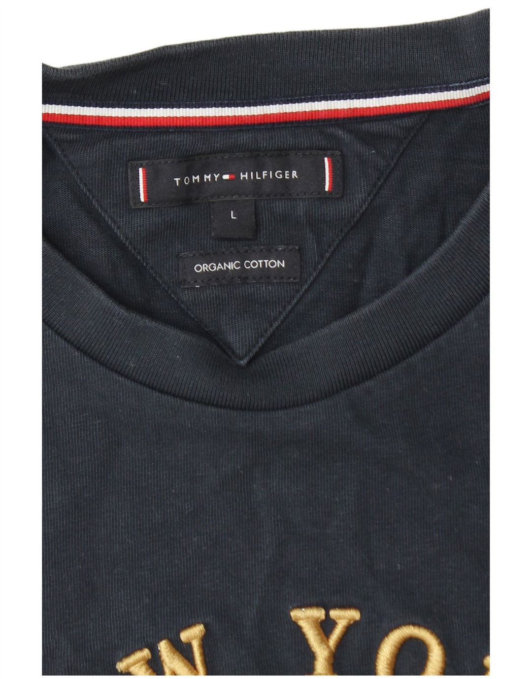 Tricou cu grafic Tommy Hilfiger pentru femei Top mare bleumarin