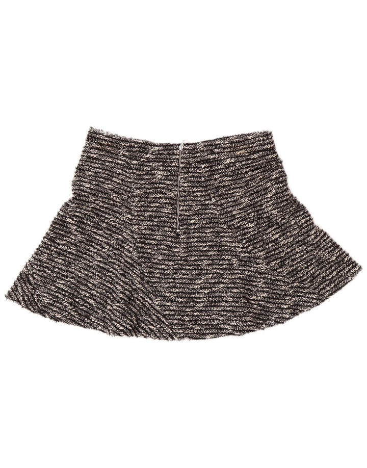ZARA Womens Mini Skirt Medium W30  Black Flecked