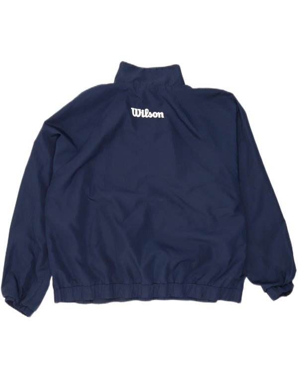 Jachetă Windbreaker cu grafică supradimensionată pentru femei WILSON UK 22 2XL Bleumarin