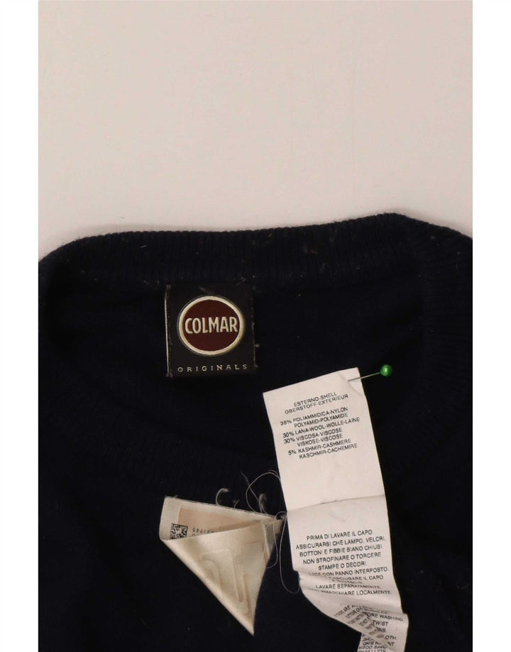 Pulover Colmar pentru bărbați cu gât crew pulover mare poliamidă bleumarin