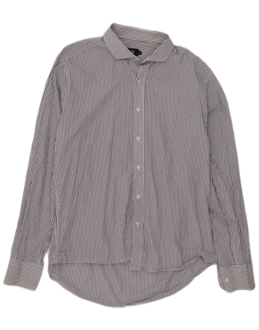 Cămașă pentru bărbați Dack's Slim Fit, mare, albastru, bumbac cu dungi