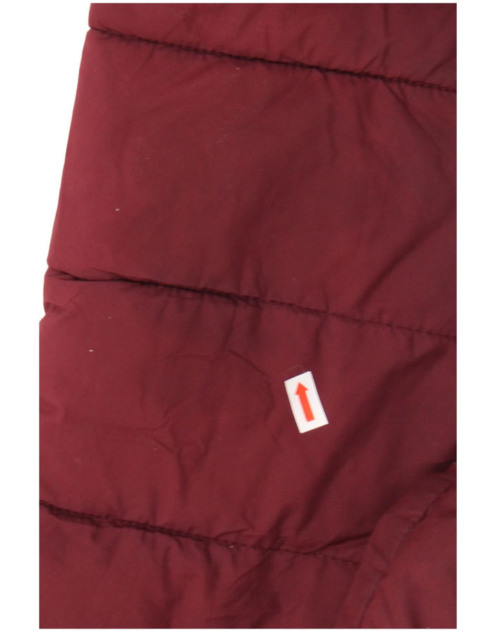 Jachetă căptușită cu glugă pentru bărbați JACK & JONES UK 40 Poliester burgundy mare