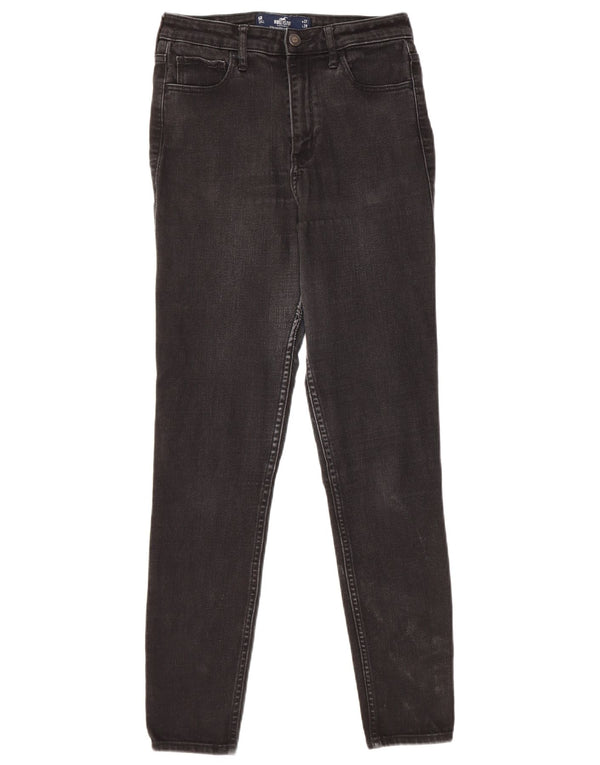 Blugi skinny cu talie super înaltă pentru femei Hollister US 5 Small W27 L29 Black