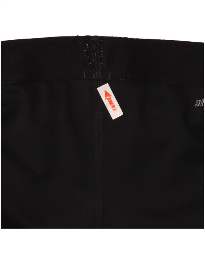 Leggings capri Nike Dri Fit pentru femei UK 10 Poliester negru mic