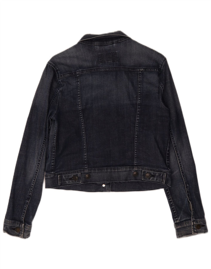 Jachetă Levi's Crop Denim pentru femei UK 12 Medium Bleumarin Bumbac