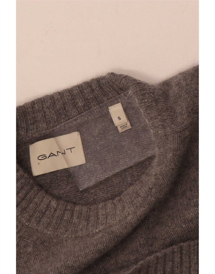 Pulover Gant pentru bărbați, cu gât crew, mic, gri