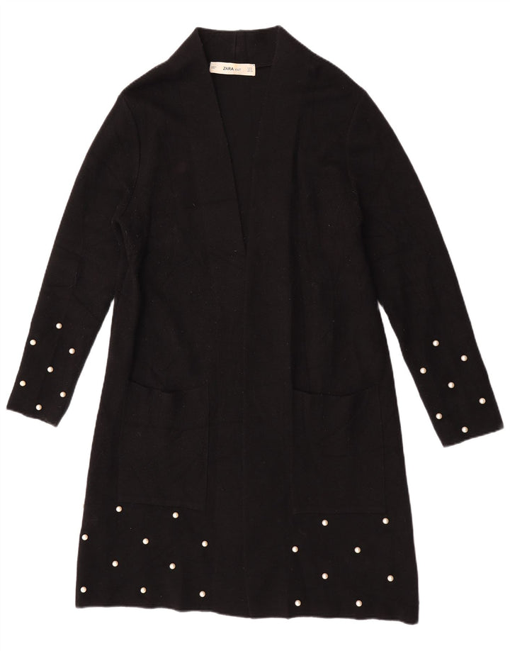 Pulover cardigan deschis pentru femei Zara UK 10 Mic Negru