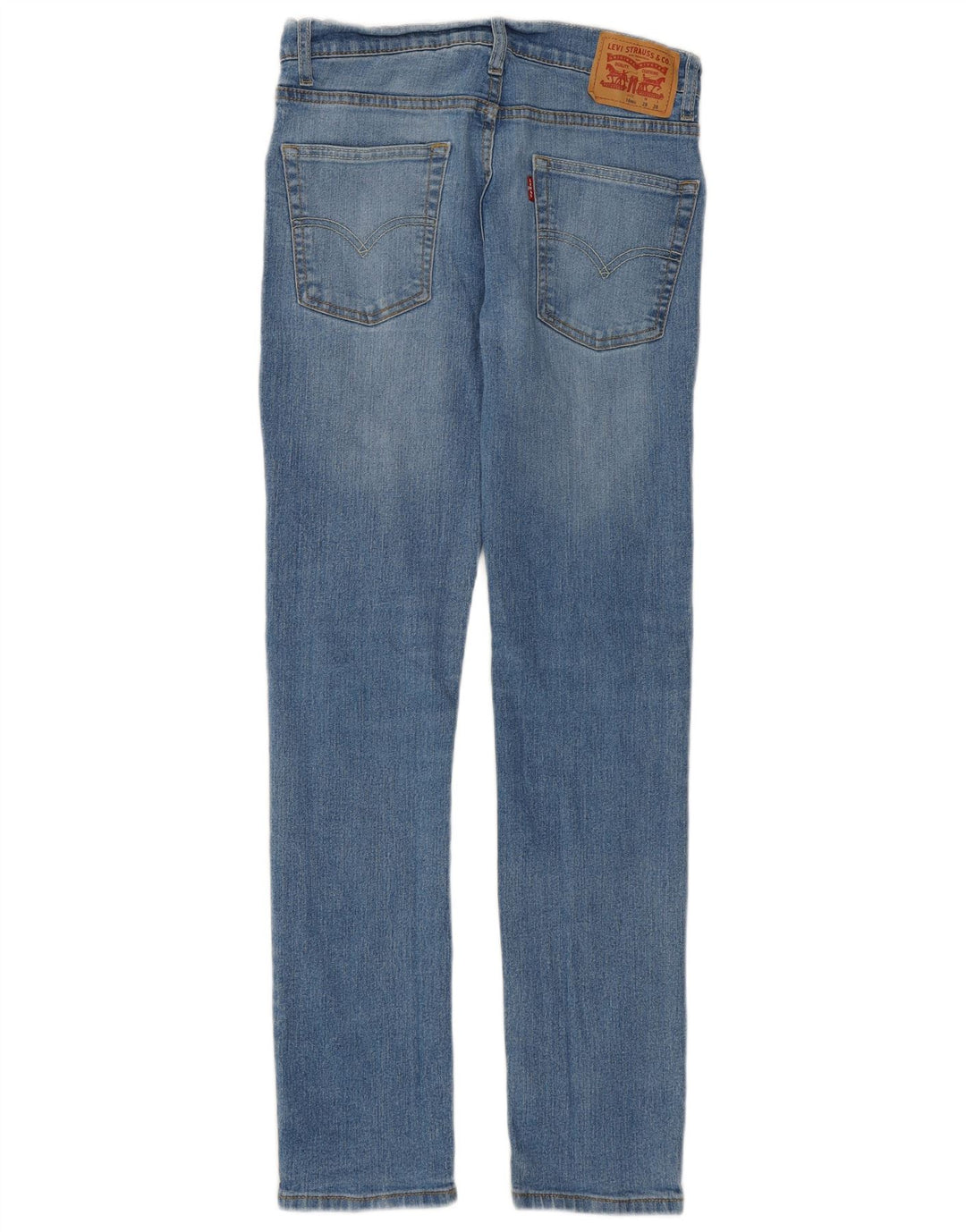 Blugi skinny pentru fete 510 LEVI'S 15-16 ani W28 L28 albastru bumbac